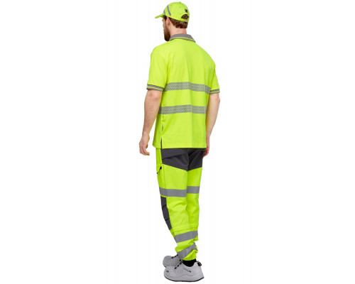 Футболка-поло сигнальная "Фликер" фл.-желтая