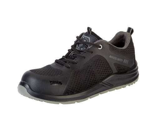 Полуботинки «Капер», чёрно-серые, КП, ПУ/ПУ