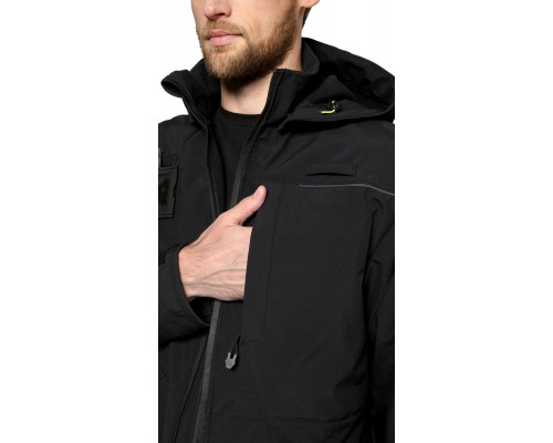 Куртка-софтшелл мужская демисезонная «Геолэндер», чёрная